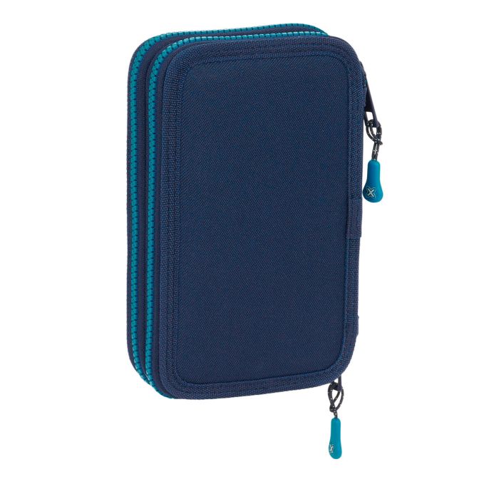 Plumier Doble Munich Nautic Azul marino 12.5 x 19.5 x 4 cm 28 piezas 2