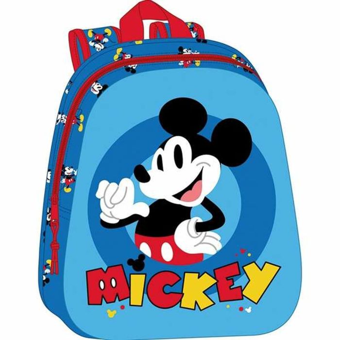 Mochila Escolar Mickey Mouse 27 x 33 x 10 cm