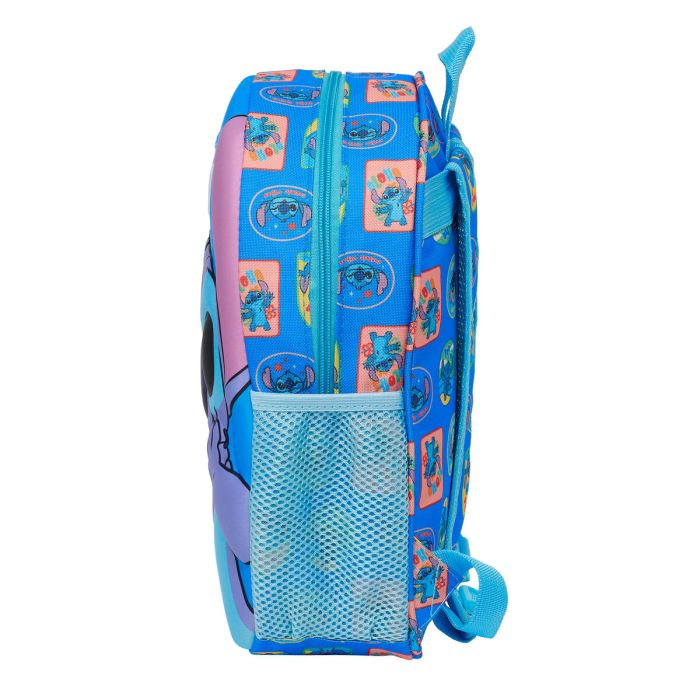 Mochila Escolar Stitch Azul 27 x 33 x 10 cm 1