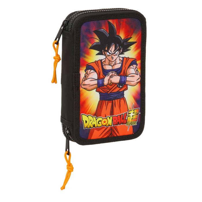 Plumier Doble Dragon Ball Negro 12.5 x 19.5 x 4 cm 28 piezas