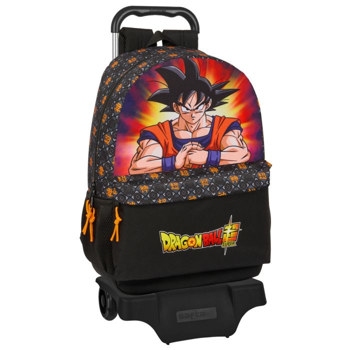 Mochila Escolar con Ruedas Dragon Ball Negro 30 x 46 x 14 cm