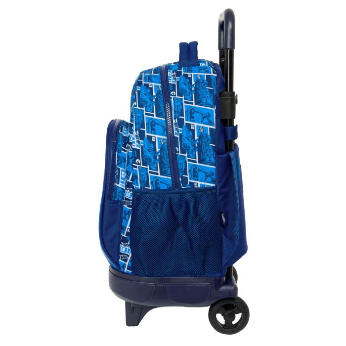 Mochila Escolar con Ruedas Hot Wheels Sonny Azul marino 33 x 45 x 22 cm 1