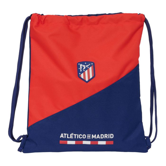 Bolsa Mochila con Cuerdas Atlético Madrid Azul Rojo 35 x 40 x 1 cm
