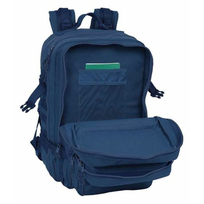 Mochila Escolar Safta Basic Azul marino 5