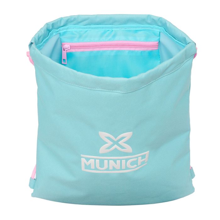 Bolsa Mochila con Cuerdas Munich Heaven Azul cielo 35 x 40 x 1 cm 1