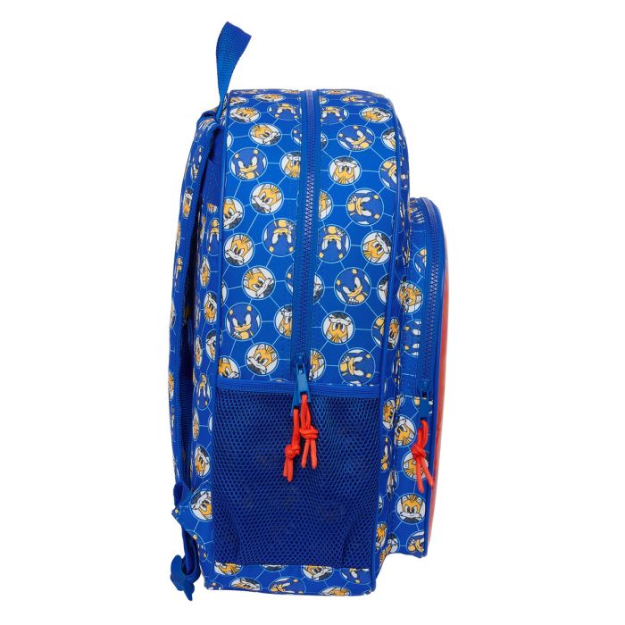 Mochila Escolar Sonic Prime Azul 33 x 42 x 14 cm 2