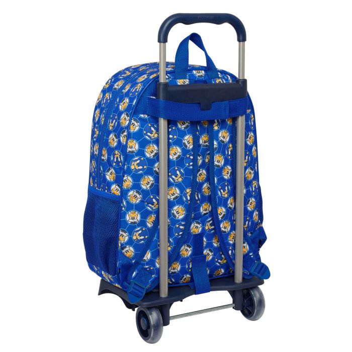 Mochila Escolar con Ruedas Sonic Prime Azul 33 x 42 x 14 cm 1