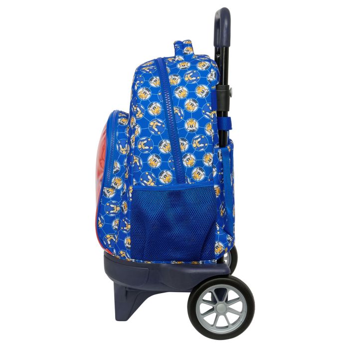 Mochila Escolar con Ruedas Sonic Prime Azul 33 x 45 x 22 cm 2