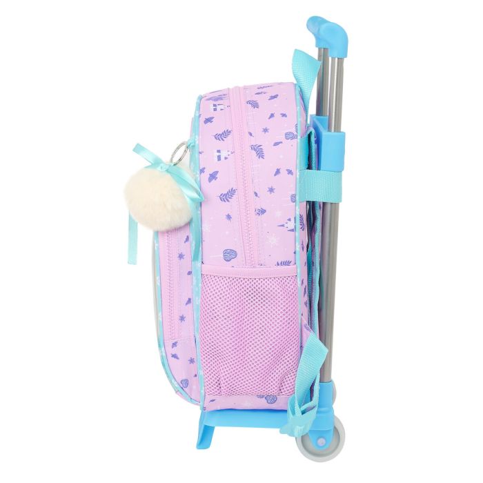 Mochila Escolar con Ruedas Frozen Cool days Violeta Azul cielo 28 x 34 x 10 cm 2