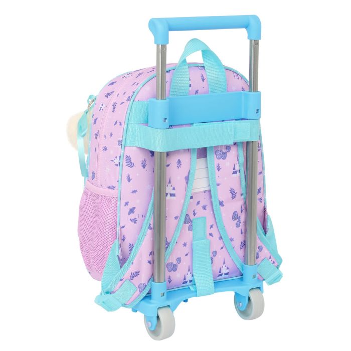 Mochila Escolar con Ruedas Frozen Cool days Violeta Azul cielo 28 x 34 x 10 cm 1