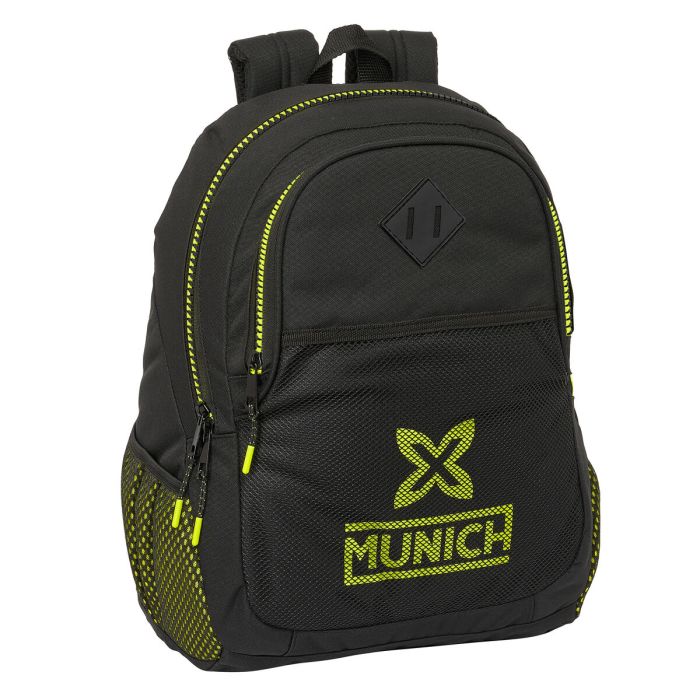 Mochila Escolar Munich Beat Negro 32 x 44 x 16 cm