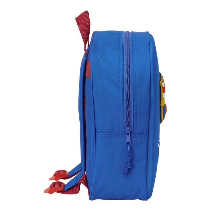 Mochila Escolar F.C. Barcelona Azul marino 22 x 27 x 10 cm 3D 2