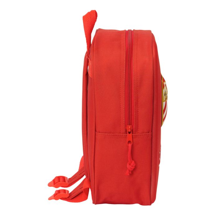 Mochila Escolar Sevilla Fútbol Club Rojo 22 x 27 x 10 cm 3D 1