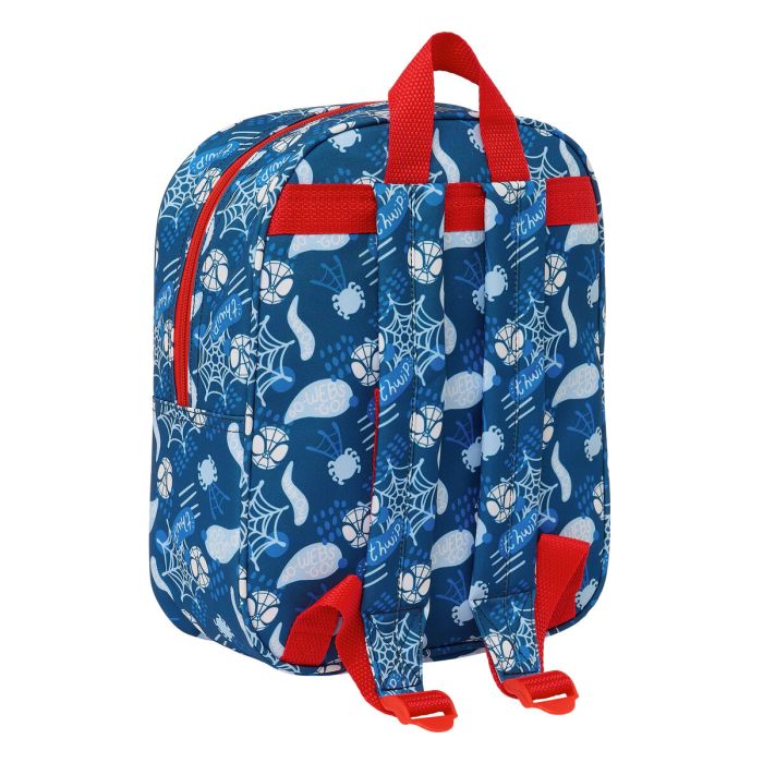 Mochila Escolar Spider-Man Rojo Azul marino 22 x 27 x 10 cm 3D 1