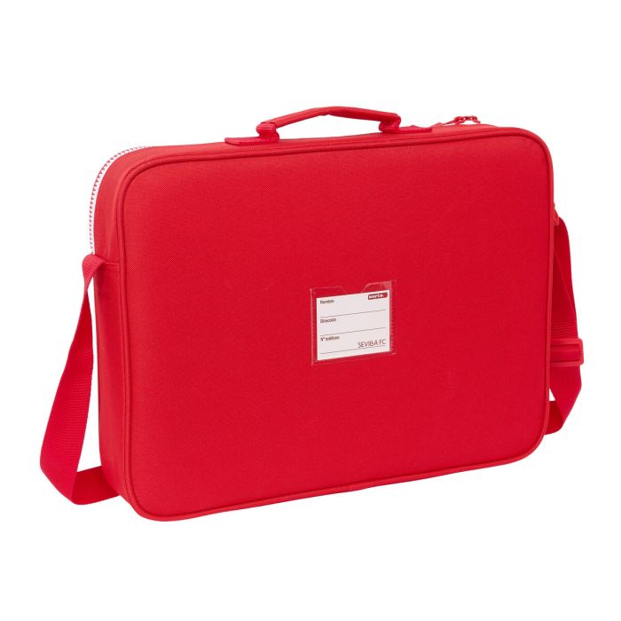 Cartera Escolar Sevilla Fútbol Club Rojo 38 x 28 x 6 cm 2