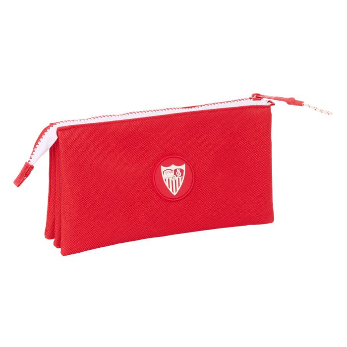 Portatodo Triple Sevilla Fútbol Club Rojo 22 x 12 x 3 cm 2