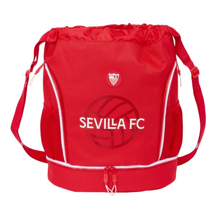 Bolsa Mochila con Cuerdas Sevilla Fútbol Club Rojo 35 x 40 x 1 cm