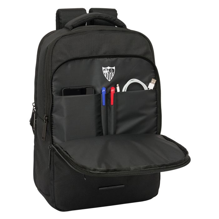 Mochila para Portátil Sevilla Fútbol Club BUSINESS Negro 29 x 44 x 15 cm 1