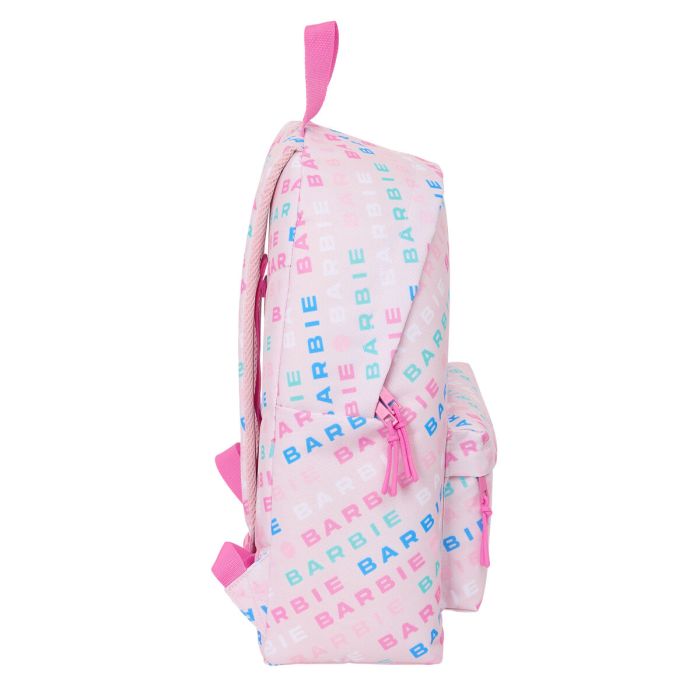 Mochila Escolar Barbie Logomania Rosa claro 33 x 42 x 15 cm 1