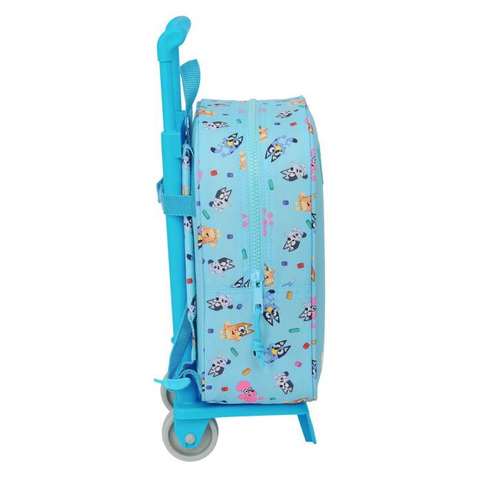 Mochila Escolar con Ruedas Bluey Azul cielo 22 x 27 x 10 cm 2