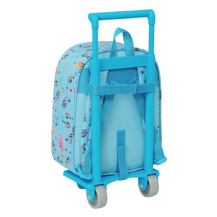 Mochila Escolar con Ruedas Bluey Azul cielo 22 x 27 x 10 cm 1