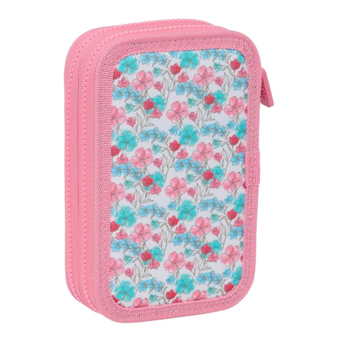 Plumier Doble Moos Flores Multicolor 12.5 x 19.5 x 4 cm 28 piezas 4