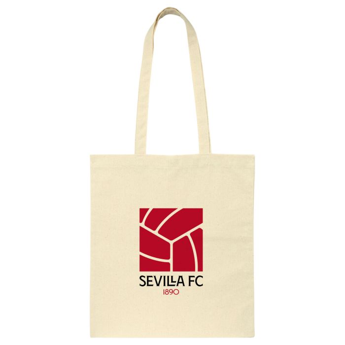 Bolso Sevilla Fútbol Club Beige Algodón