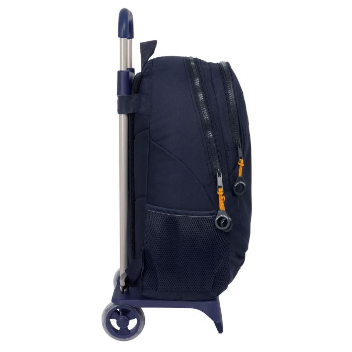 Mochila Escolar con Ruedas Real Madrid C.F. 2nd Kit 24/25 Azul marino 32 x 44 x 16 cm 1