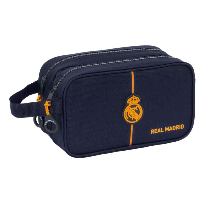 Neceser 2 cremalleras adapt.carro real madrid 2ª equipacion 24/25 26x15x12,5 cm