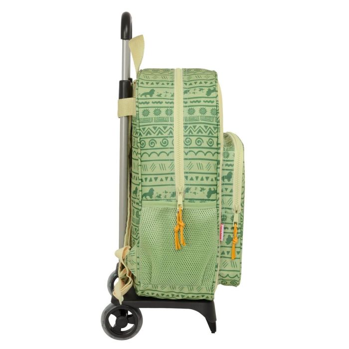 Mochila Escolar con Ruedas Mufasa Verde Beige 33 x 42 x 14 cm 1