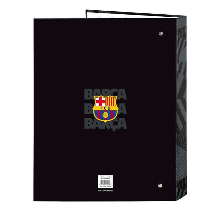 Carpeta de anillas F.C. Barcelona Black Negro A4 26.5 x 33 x 4 cm 1