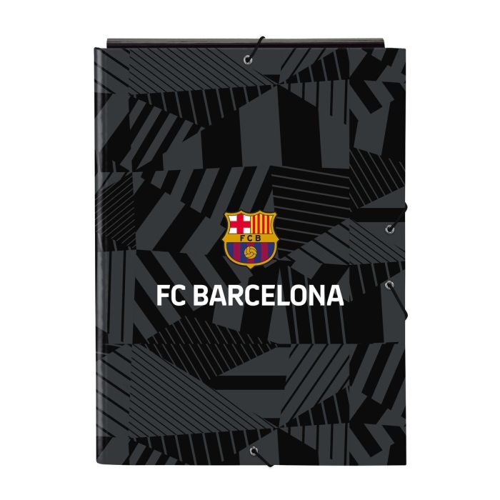 Carpeta folio 3 solapas f.c.barcelona "black" 26x33,5x2,5 cm