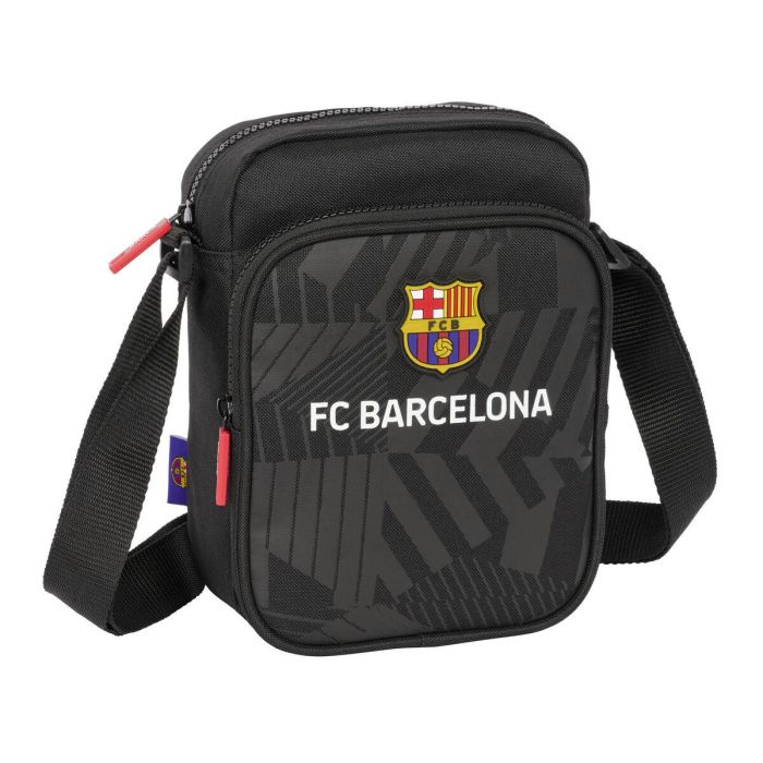 Bandolera pequeña f.c.barcelona "black" 16x22x6 cm