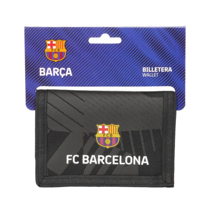 Billetera f.c.barcelona "black" 12,5x9,5x1 cm