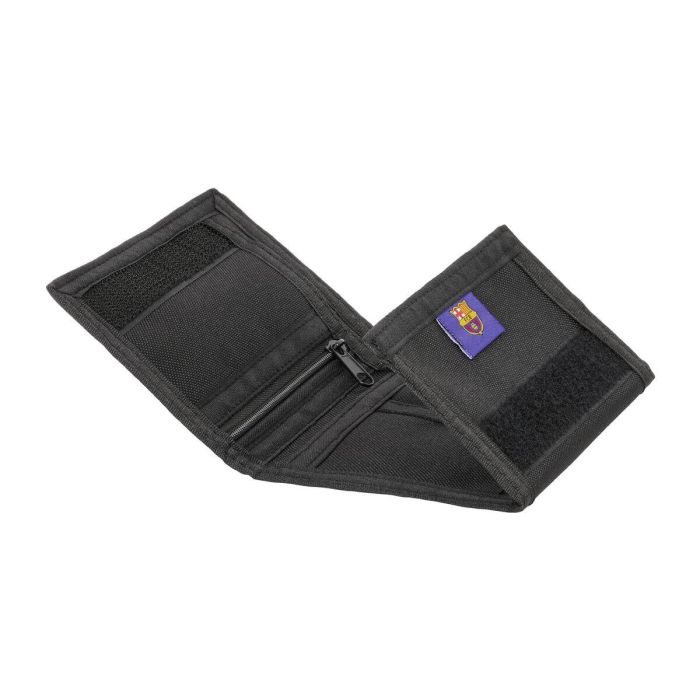 Cartera F.C. Barcelona Black Negro 12,5 x 9,5 x 1 cm 1