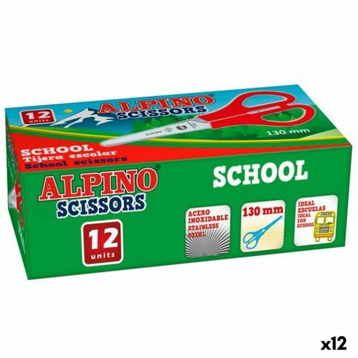 Alpino Tijeras Escolares School Especial Acero Inoxidable Caja De 12 C-Surtidos Alpino Tijeras Escolares School Especial Acero Inoxidable Caja De 12 C-Surtidos
