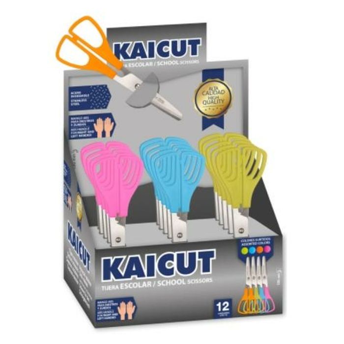 Expositor de 25 Unidades Tijeras Escolares Kaicut 13 Cm. Alpino PT0014