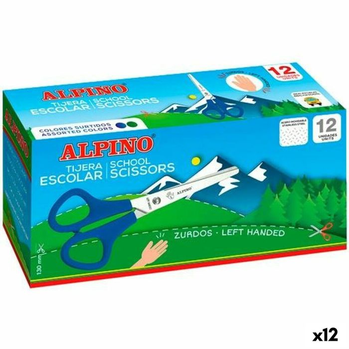 Alpino Tijeras Escolares School Especial Zurdos Acero Inoxidable Caja De 12 C-Surtidos Alpino Tijeras Escolares School Especial Zurdos Acero Inoxidable Caja De 12 C-Surtidos