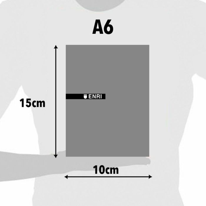 Bloc de Notas ENRI Blanco A6 80 Hojas 4 mm (10 Unidades) 1