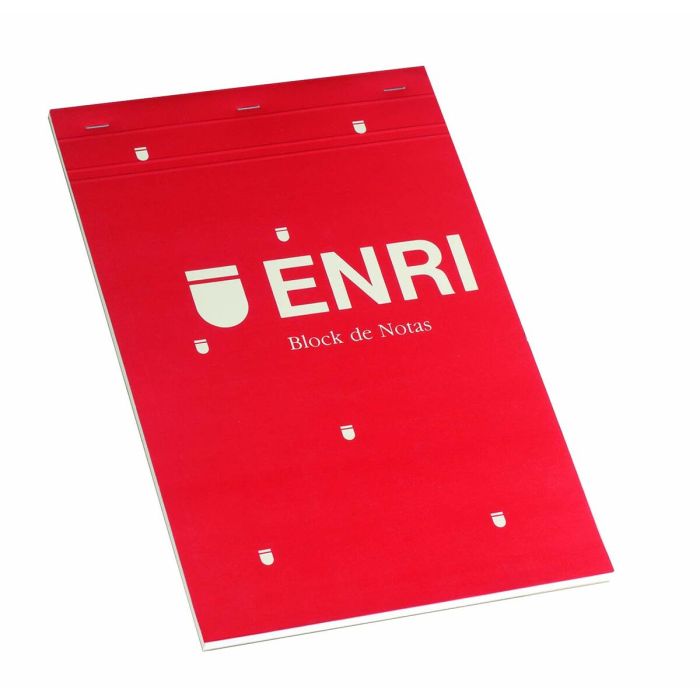 Bloc de Notas ENRI Rojo A4 80 Hojas 4 mm (5 Unidades) 1