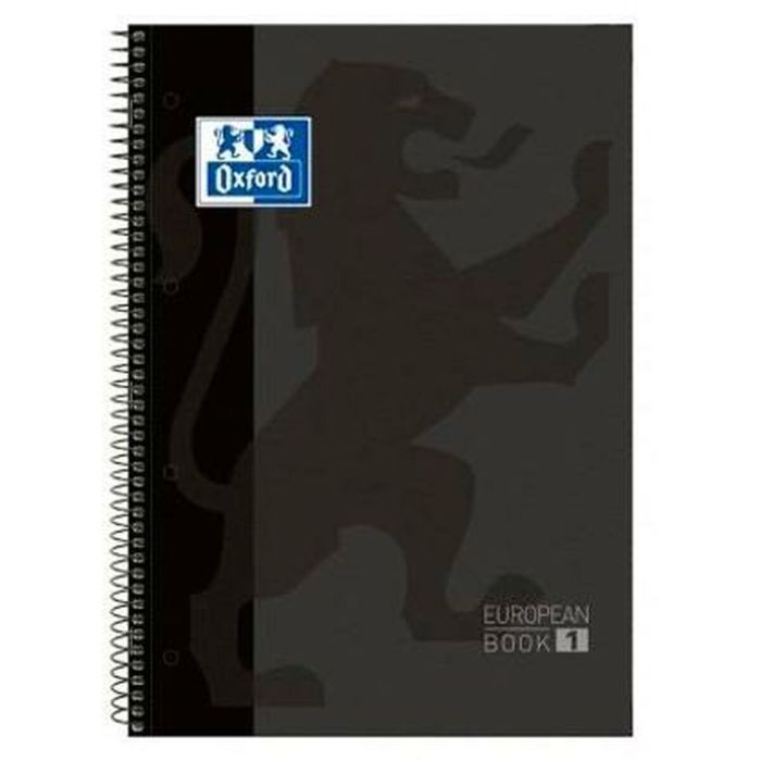 Oxford Cuaderno Classic Europeanbook 1 Write&Erase 80H A4+ 1 Linea Microperforado T-Extradura Pack 5 Ud Negro Oxford Cuaderno Classic Europeanbook 1 Write&Erase 80H A4+ 1 Linea Microperforado T-Extradura Pack 5 Ud Negro