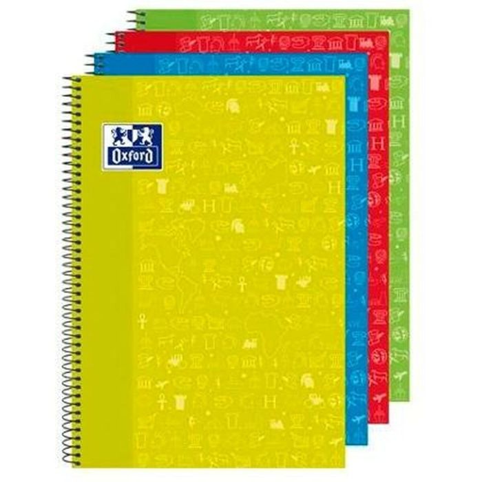 Cuaderno Oxford Write & Erase Multicolor Din A4 4 Piezas 80 Hojas