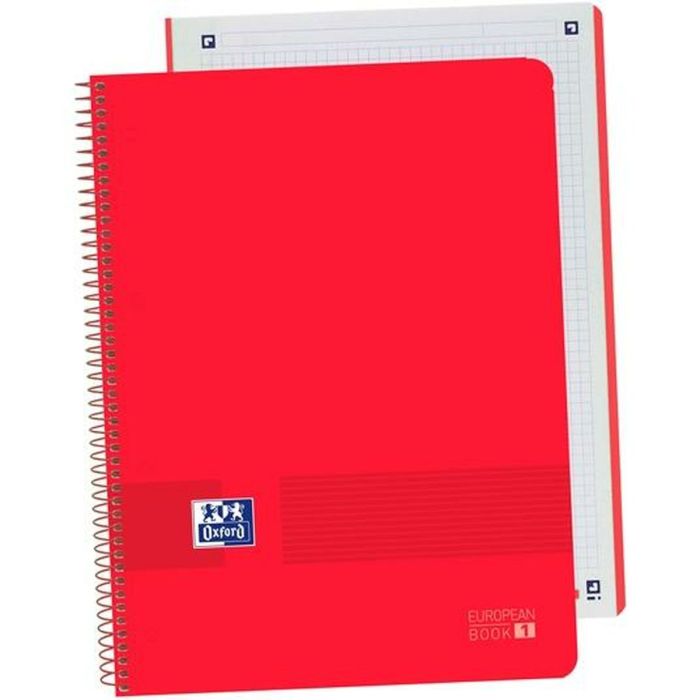 Cuaderno Oxford Live&Go Rojo A4 5 Piezas