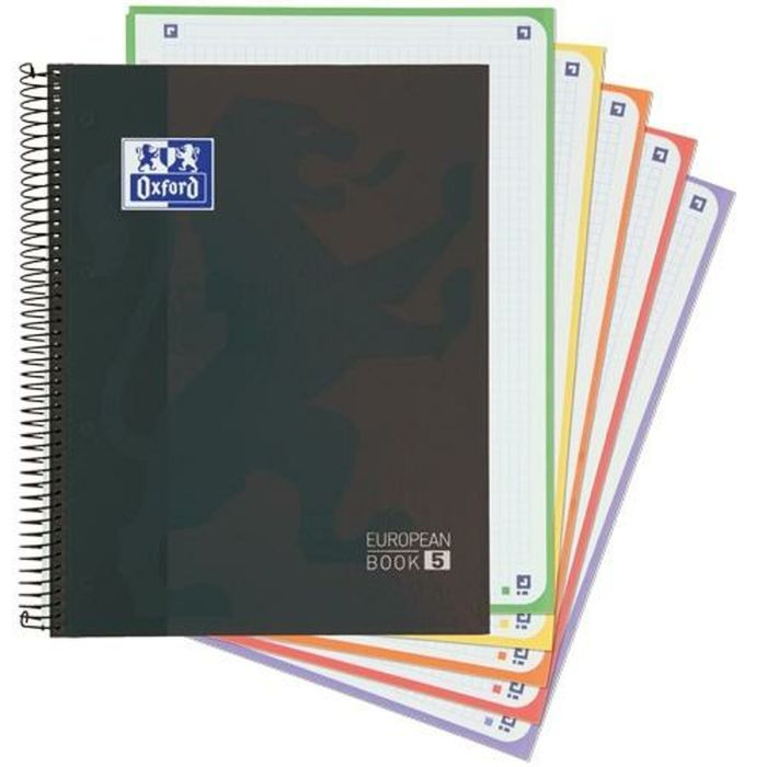 Cuaderno Oxford Classic Europeanbook 5 Negro A4+ 120 Hojas (15 Unidades) 1