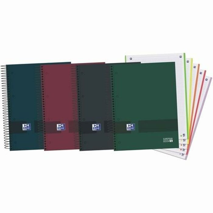 Cuaderno Oxford Europeanbook 5 & You Multicolor A5 120 Hojas (5 Unidades) 1