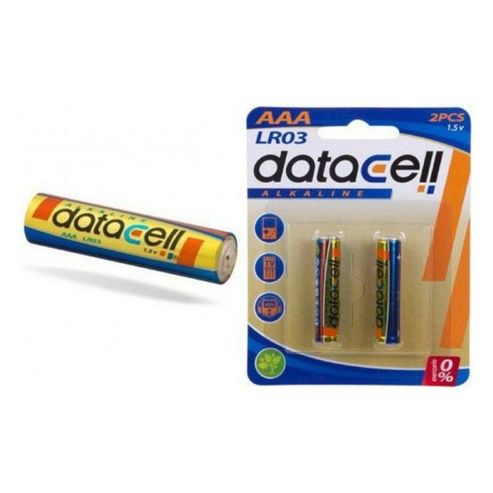 Pilas Alcalinas Datacell R03 1,5V AAA (2 uds)