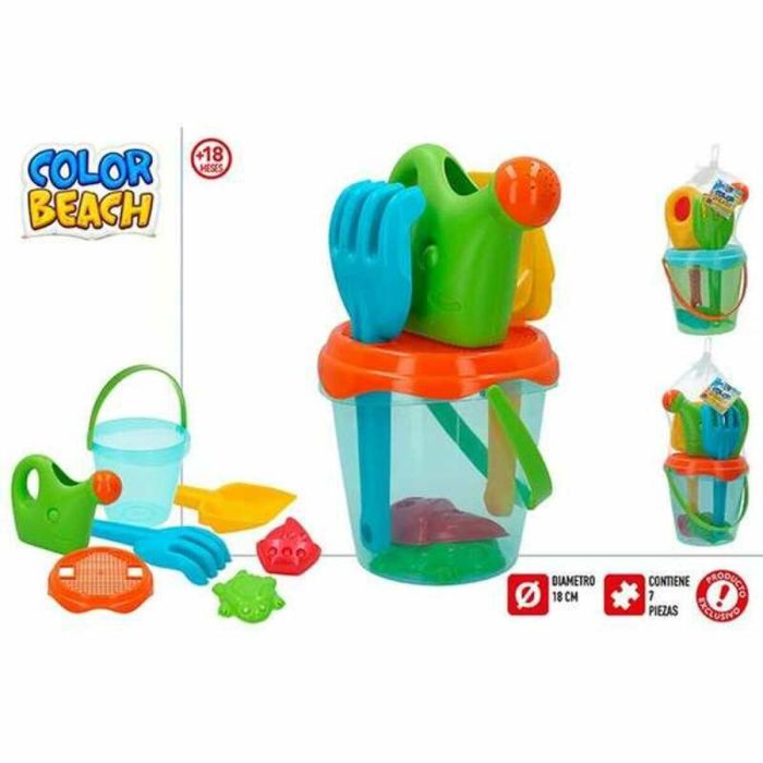 Cubo de Playa Colorbaby Azul Naranja 18 cm 1