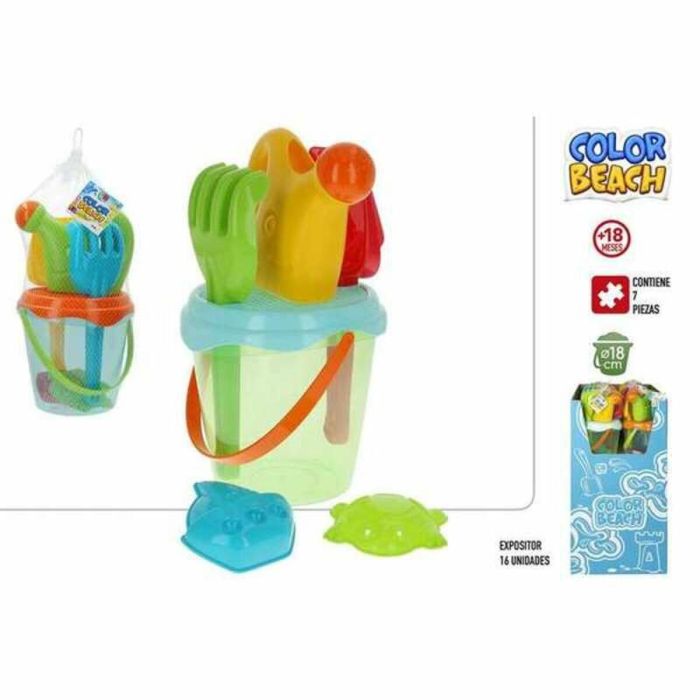 Cubo de Playa Colorbaby Azul Naranja 18 cm 2