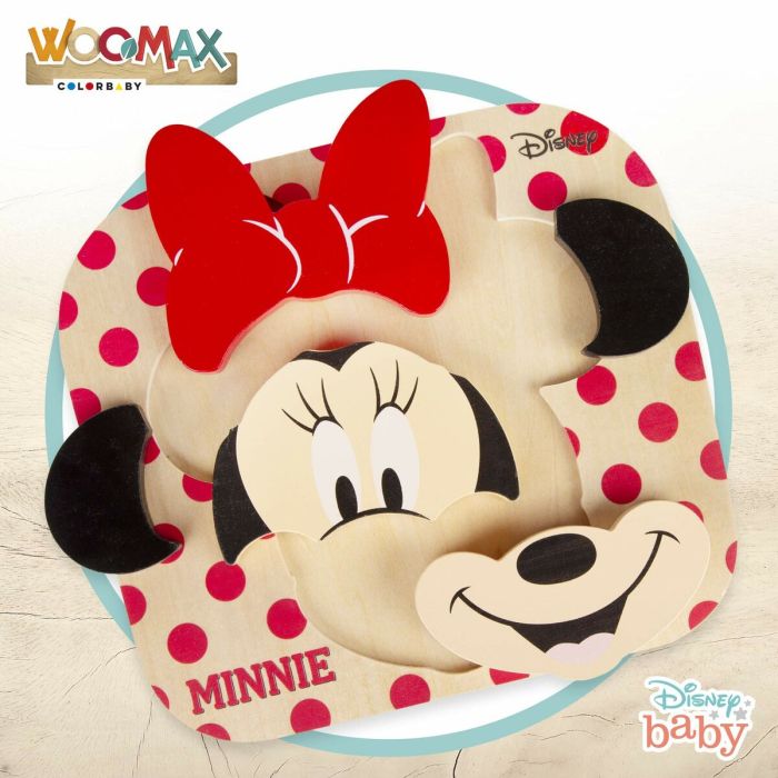 Puzzle Infantil de Madera Minnie Minnie Mouse 48701 6 pcs (22 x 20 cm) 2