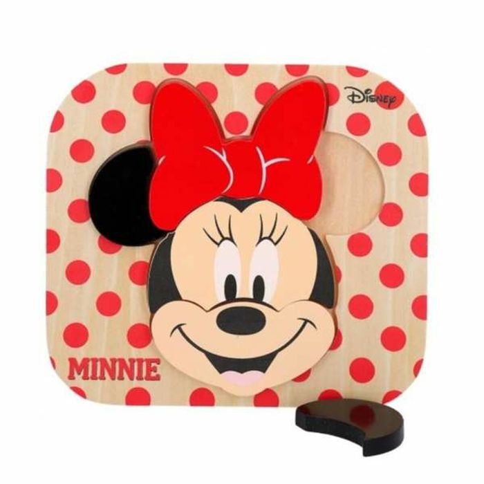 Puzzle Infantil de Madera Minnie Minnie Mouse 48701 6 pcs (22 x 20 cm) 5